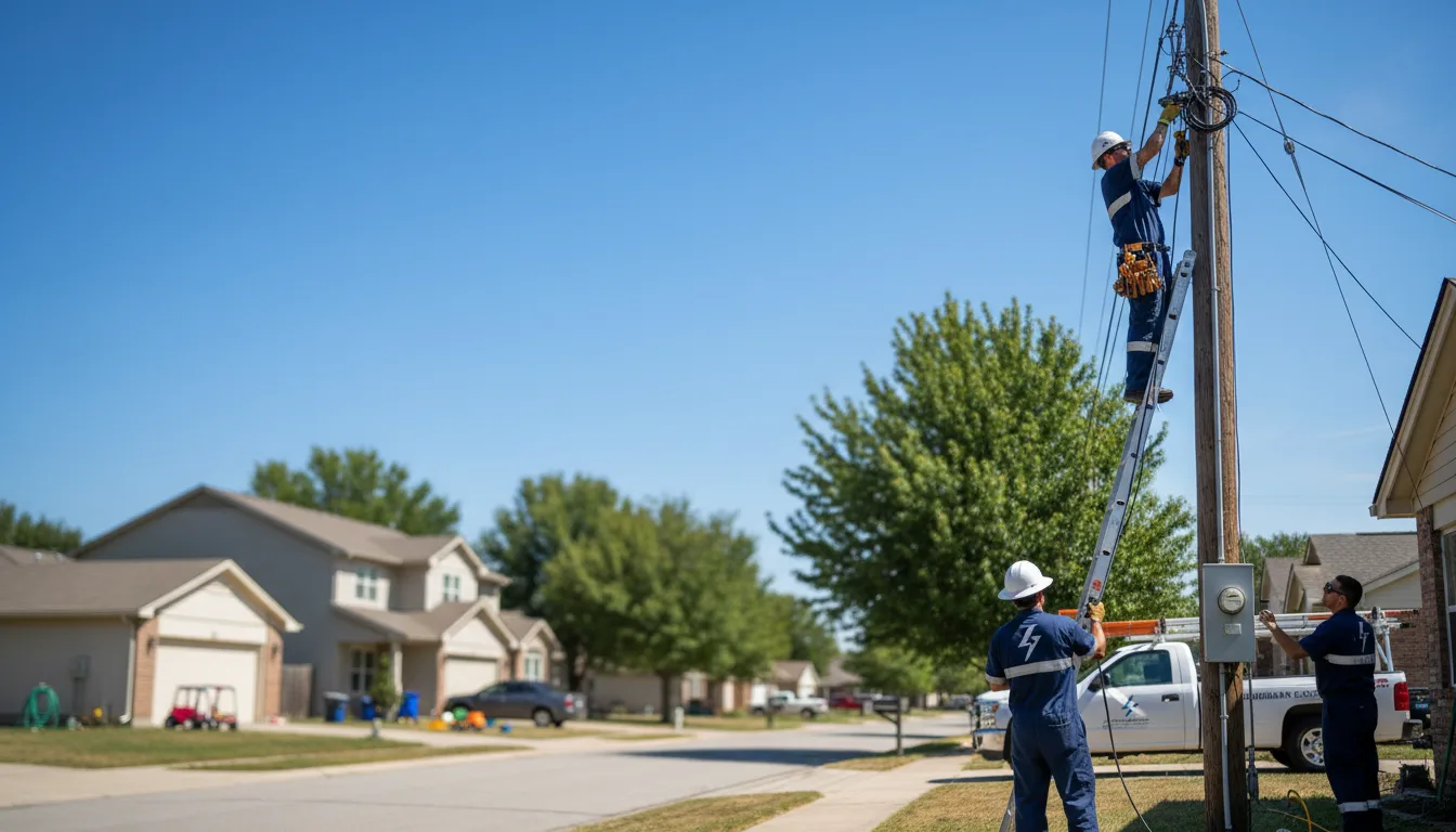 Residential electrician providing installation services in Goode, VA